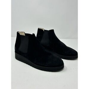 Amalfi by Rangoni Black Suede Chelsea‎ Ankle Boots Made in Italy 6.5 N NWD